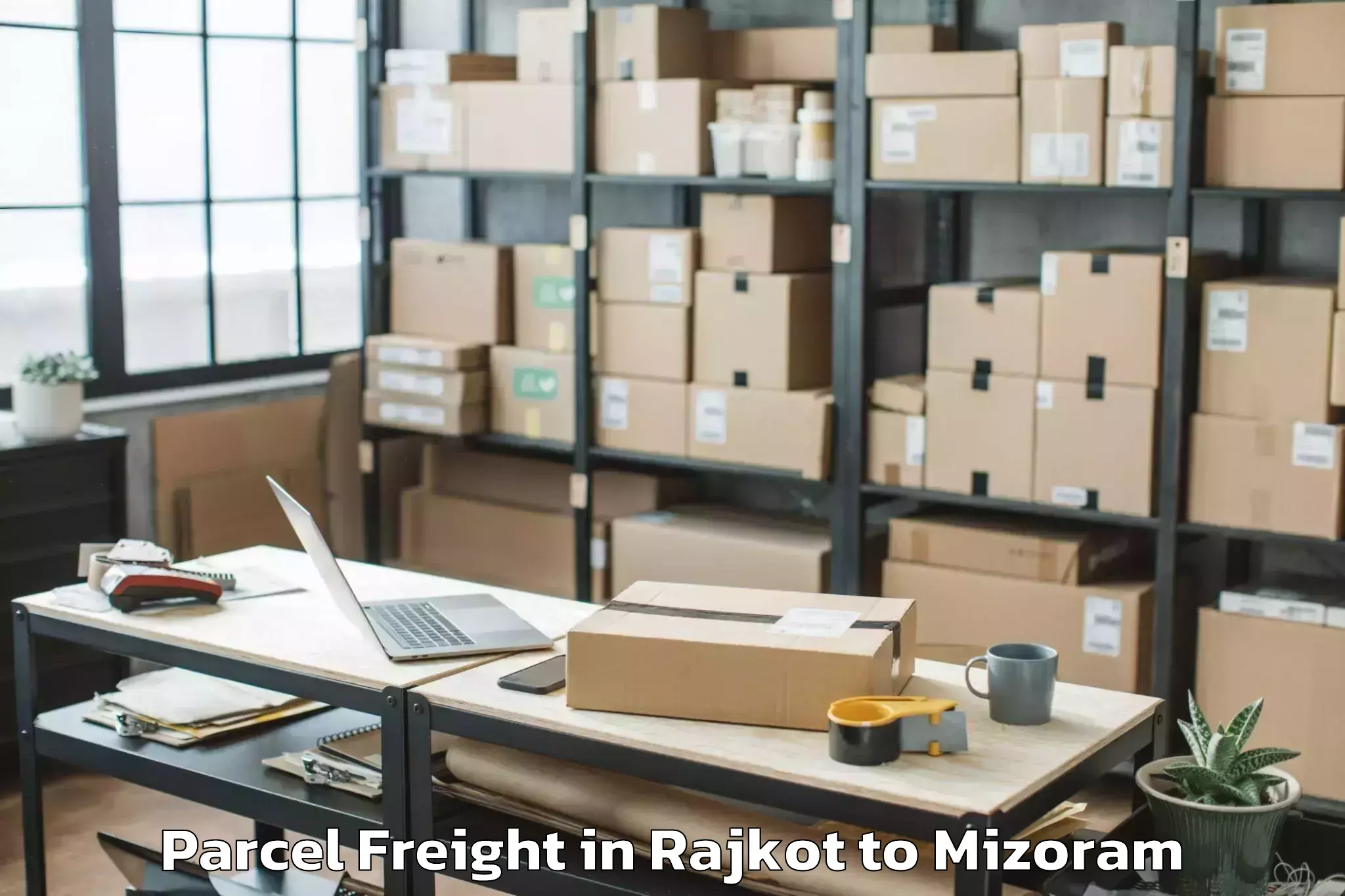 Comprehensive Rajkot to Saitlaw Parcel Freight